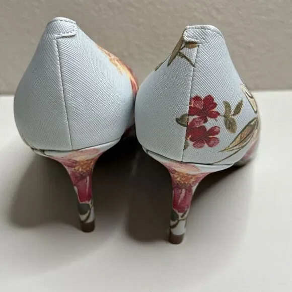 Marc Fisher Arlene Pointy Toe Pumps Kitten Heels Floral Shoes Size 6 - Picture 4 of 9